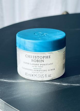 Christophe robin purifying scalp scrub with sea salt шампунл скраб для шкіри голови