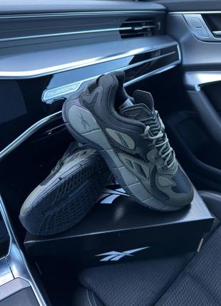 Мужские кроссовки reebok zig kinetica || army green black 41-42-43-44-457 фото