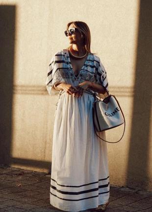Платье zara с бисером и вышивкой❤️ макси, длинная8 фото