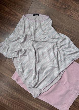 Трикотажное пончо mywear, нежный лиловый цвет