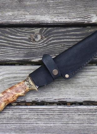 Охотничий нож кабан бронза ручной работы гранд презент н0212 фото