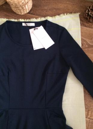 Платье bershka темно синее 3
