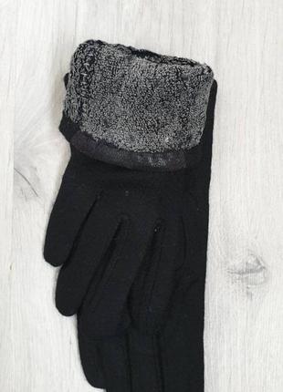 Кашемірові жіночі рукавиці на махрі3 фото