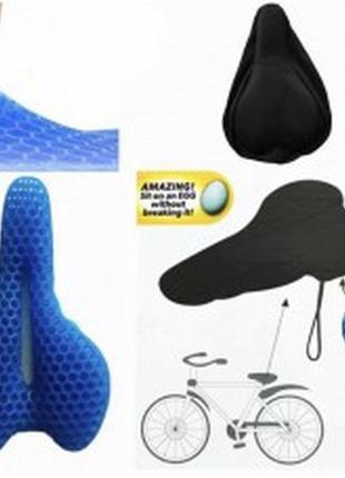Ортопедическая гелевая сидушка egg bicycle для для сидения велосипеда1 фото