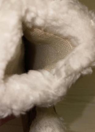 Стильные и теплые зимние толстые варежки из натуральной замши l9 фото