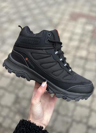 Waterproof термо на хутрі чоловічі черевики спортивні зима кросівки / кросівки черевики