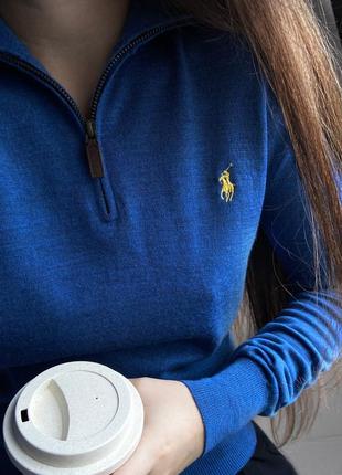 Вовняний светр із замочком під горло від polo ralph lauren, оригінал 💙