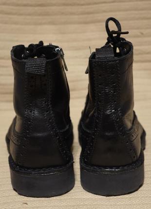 Эффектные высокие черные брогированные кожаные ботинки selected/homme дания 42 р.( 28 см.)9 фото