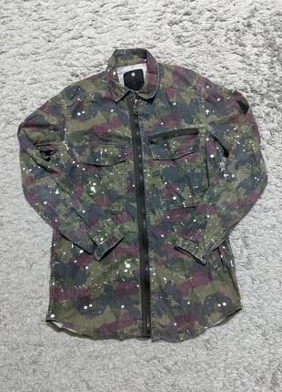 Крутая рубашка g star raw, size l пойдет на м/s, состояние идеальное, плечи 45 подмышки 55 длина 80 рукав от плеча 638 фото