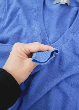 Теплый свитер небесно-голубого цвета uniqlo, шерсть, размер s.3 фото