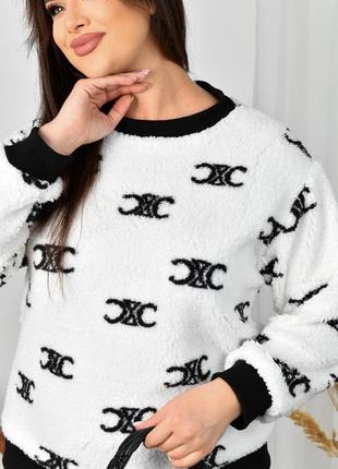 Мягкий свитер тедди🐻 кофта4 фото
