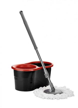 Швабра spin mop 360 black (чорний колір)7 фото