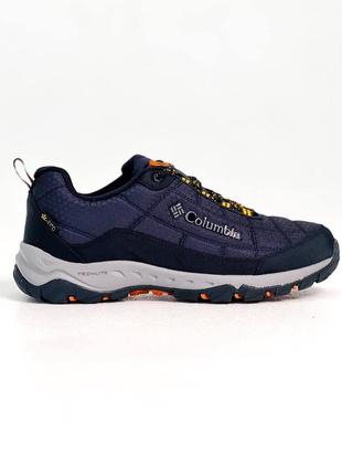 Columbia waterproof low blue orange3 фото