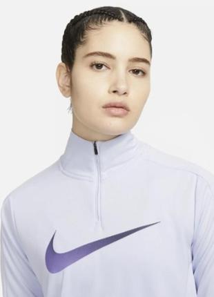 Кофта женская nike running swoosh 1/4 zip dri-fit top2 фото