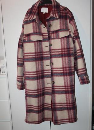 Тепле пальто пальто - сорочка h&amp;m1 фото