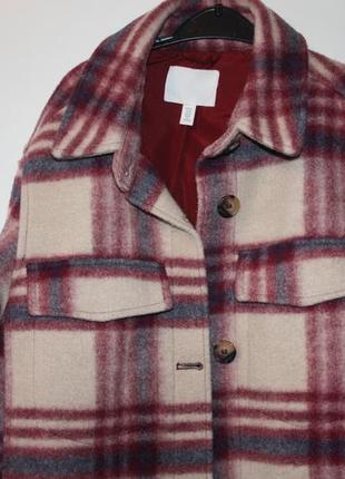 Тепле пальто пальто - сорочка h&amp;m3 фото