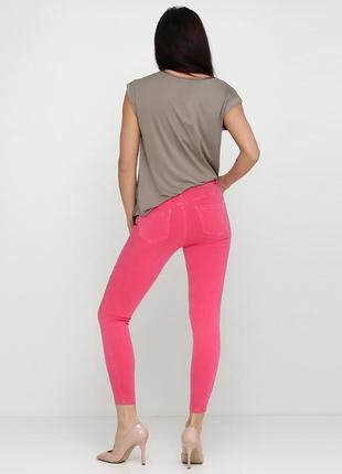 Рожеві демісезонні завужені джинси zara2 фото