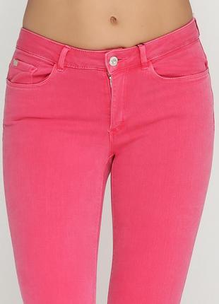 Розовые демисезонные зауженные джинсы zara4 фото