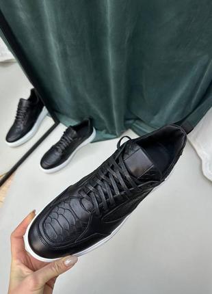 Эксклюзивные кроссовки мужские из натуральной итальянской кожи и замши8 фото
