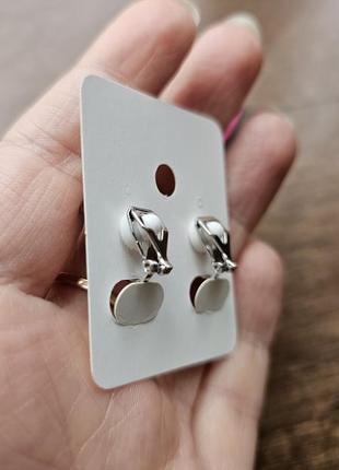 Детские клипсы для ушей серьги красивые для девочки зеленые камешки девушек украшения...