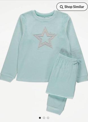 Флисовая теплая пижама george джордж