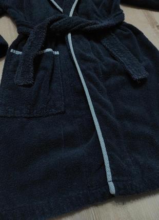 Теплый махровый халат, натуральный теплый халат на 5-6 лет7 фото