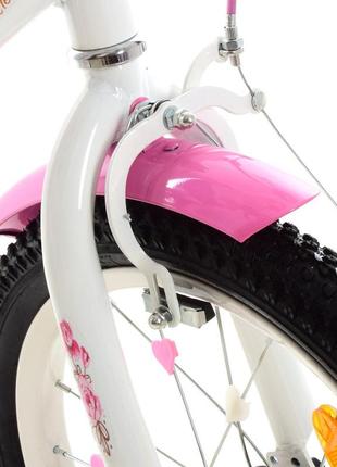Велосипед детский prof1 y1685 16 дюймов, розовый5 фото