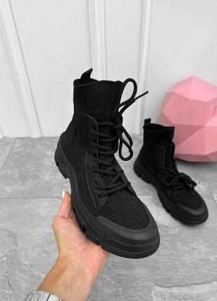 Женские ботинки enigma black вт7748(k6 4 - 00)2 фото