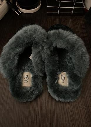 Ugg australia жіночі хутряні домашні капці4 фото