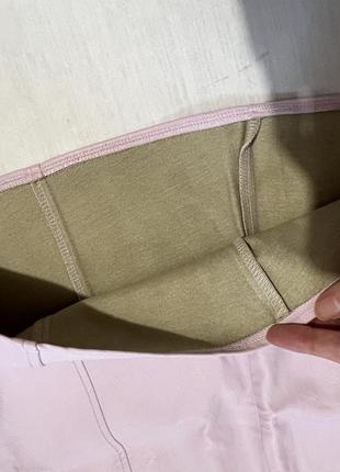 Спідниця шкіряна рожева пудра міні світла з еко шкіри юбка коротка до колін базова стильна трендова5 фото