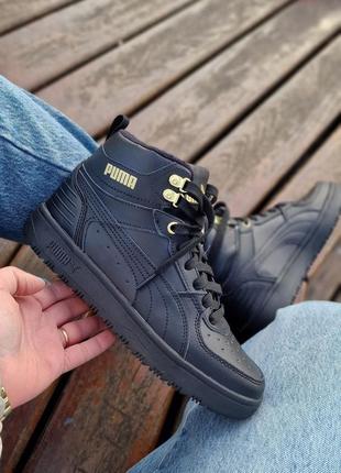 Женские ботинки puma rebound rugged jr оригинал. натуральная кожа.