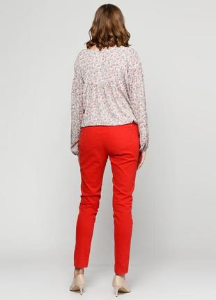 Червоні демісезонні завужені джинси bershka2 фото