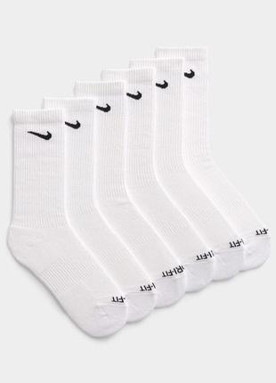 Високі чоловічі шкарпетки nike/найк - білі - подарунковий набір у коробці 5 пар3 фото