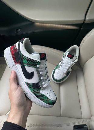 Кроссовки nike dunk tartan plaid