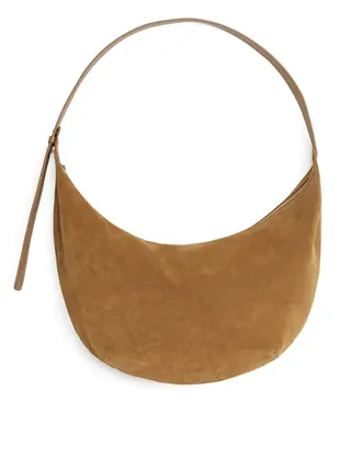 Замшева сумка півмісяць замшева arket 12068782 фото