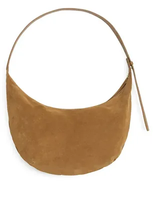 Замшева сумка півмісяць замшева arket 12068784 фото