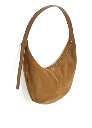 Замшева сумка півмісяць замшева arket 12068787 фото