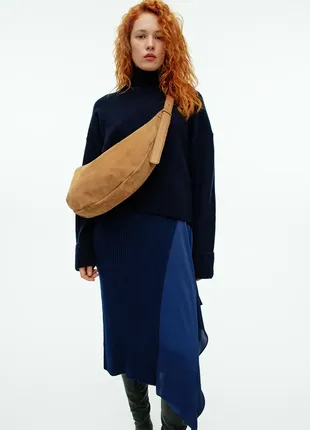 Замшева сумка півмісяць замшева arket 12068783 фото