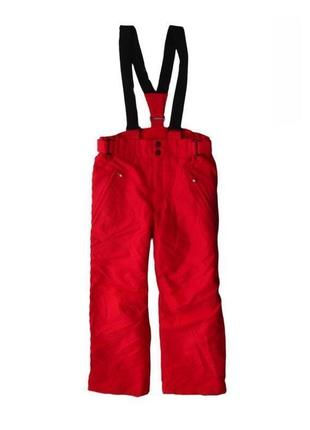 Теплые термо зимние горно лыжные влагостойкие штаны брюки полукомбинезон комбинезон decathlon1 фото