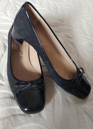 Красиві туфлі лакированна шкіра, замша unisa