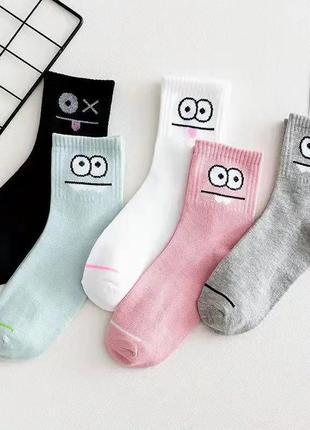Набор женских носков со смайликами 5 пар