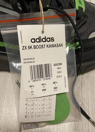 Кроссовки мужские adidas x kawasaki zx 5k boost black gw33595 фото