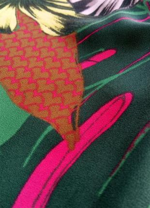 Блуза со змейкой на спинке, без рукавов, в крупные цветы р. 12/l - нюанс, от next4 фото