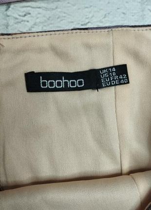 Стильный костюм boohoo юбка высокая талия укороченный топ4 фото
