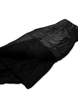 Спальний мішок vnd 2.10х75 см (весна, осінь) підкладка фліс зовні чорний оксфорд