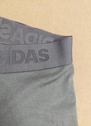 Оригинальные спортивные серые лосины adidas беговые легенсы штаны адидас7 фото