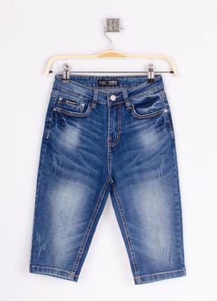 Жіночі джинсові бриджі2 фото