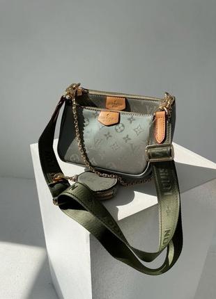 Жіноча сумка louis vuitton pochete multi green