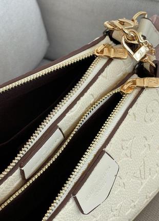 Женская сумка louis vuitton pochete multi cream5 фото