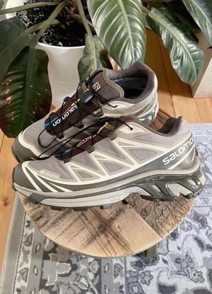 Кросівки salomon xt6 gore-tex vintage khaki